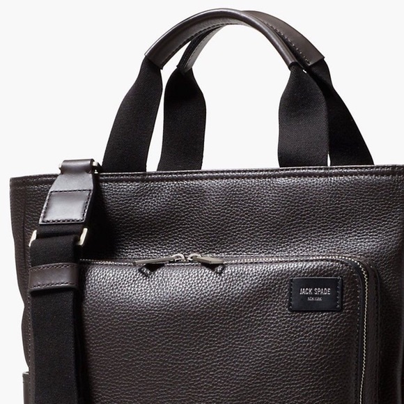 Jack Spade Leather Carry All Bag - Picture 6 of 7